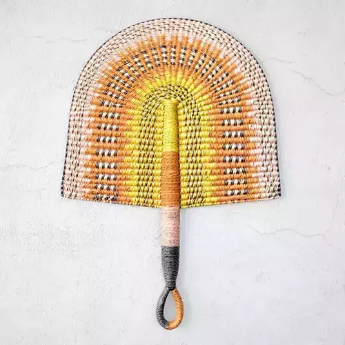 African Handwoven Fan 6