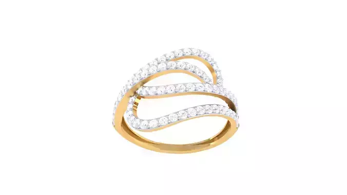 Women Wedding Engagement Ring 3dm STL OBJ FBX Renders Details