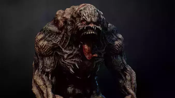 Mutant Monster 1 Low-poly 3D model