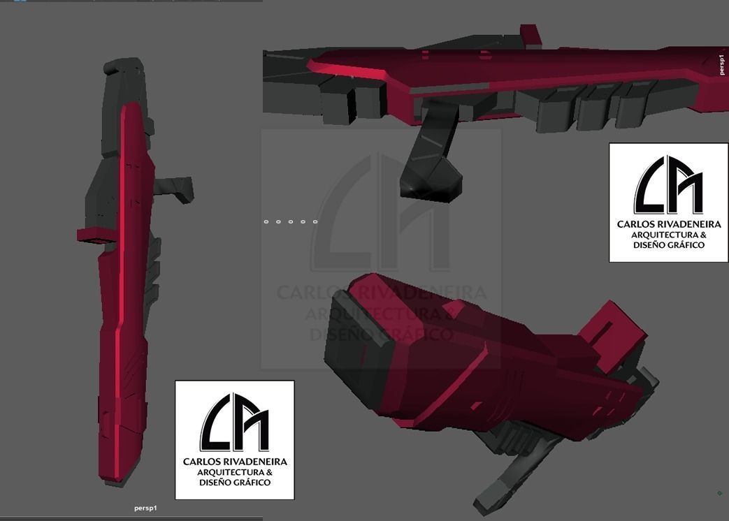GUNDAM AERIAL PACK AND WEAPONS 3D print model_12