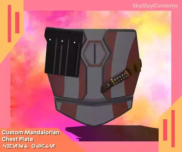Mandalorian Chest Plate 3D Print File 3D print model