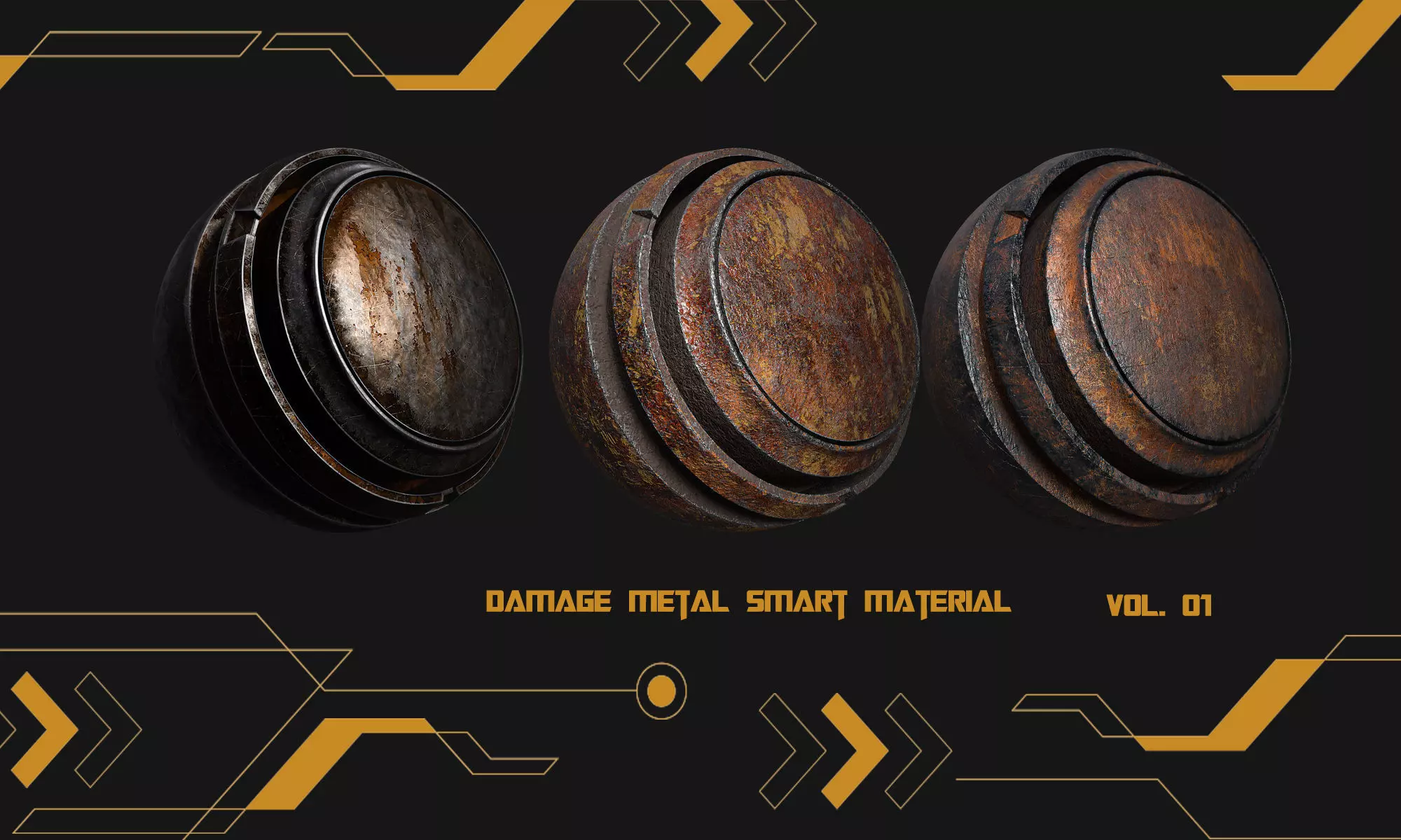 Smart Material Damage and Scratch Metal Texture_0