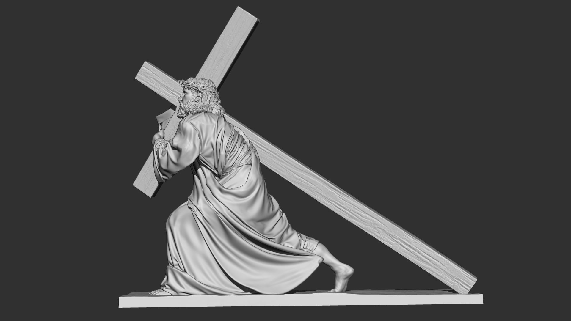 Jesus Sculpture 06 3D print model_19