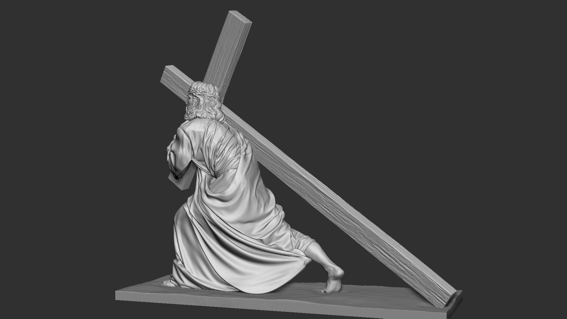 Jesus Sculpture 06 3D print model_28