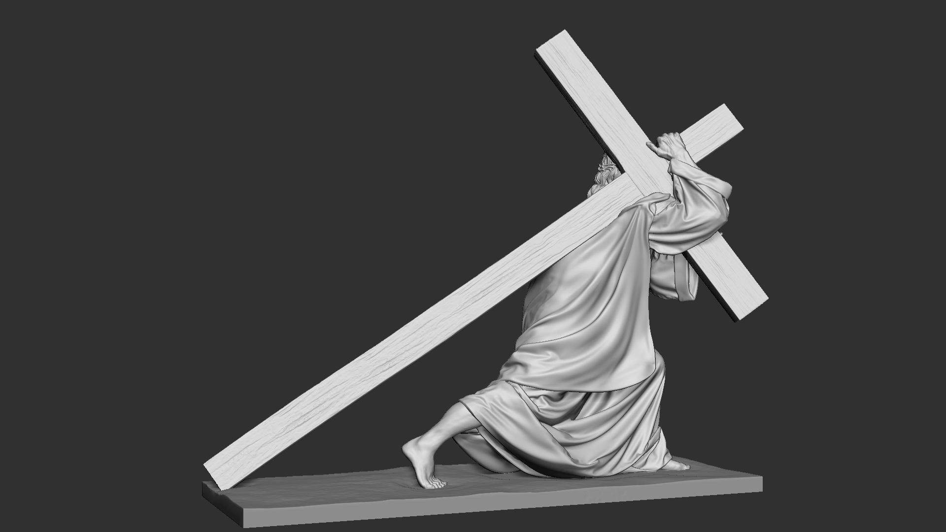 Jesus Sculpture 06 3D print model_12