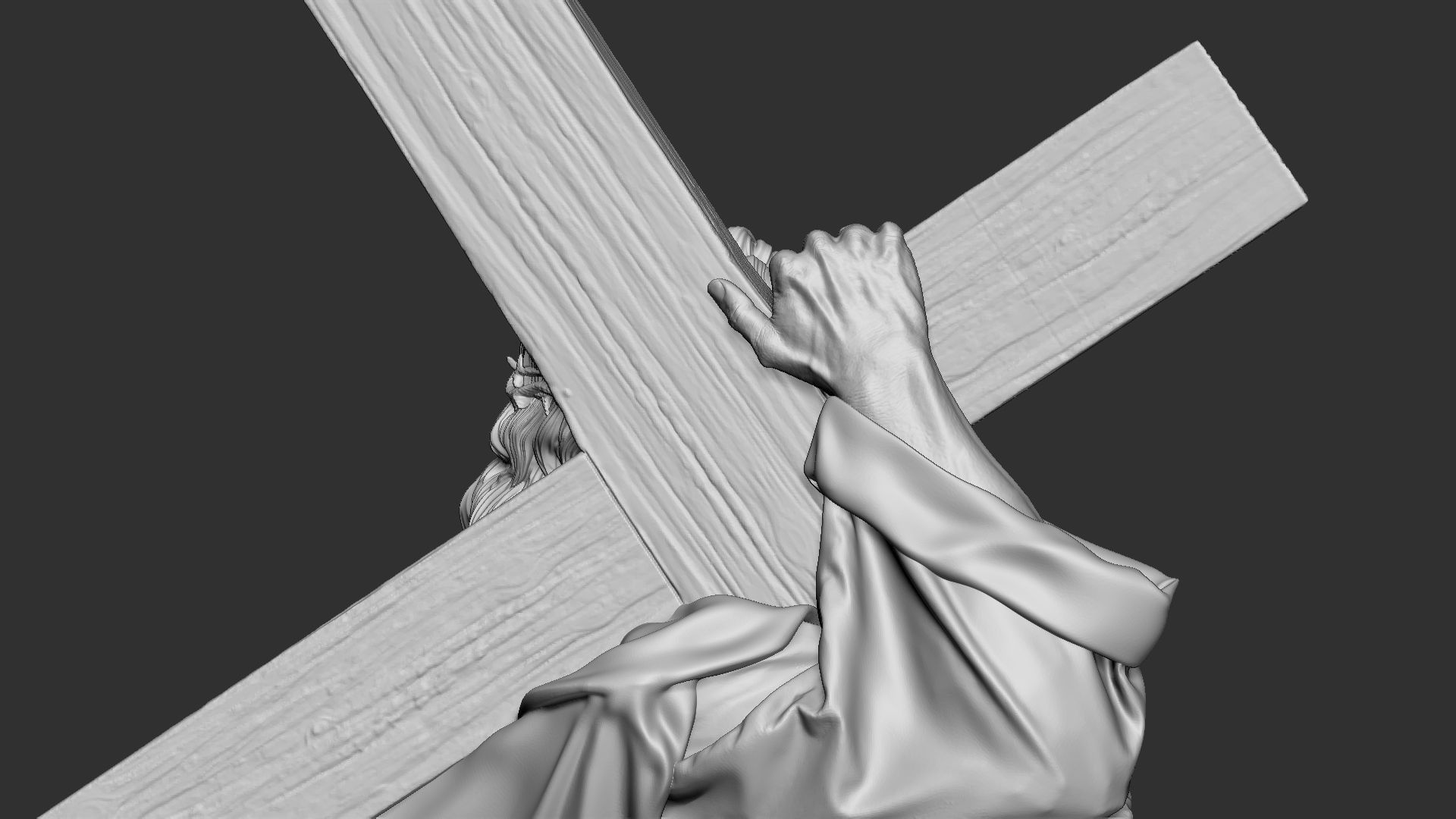 Jesus Sculpture 06 3D print model_21