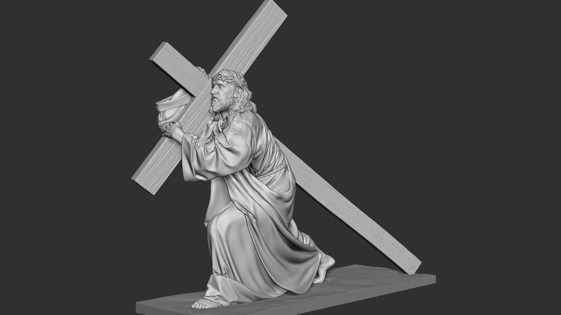 Jesus Sculpture 06 3D print model_25