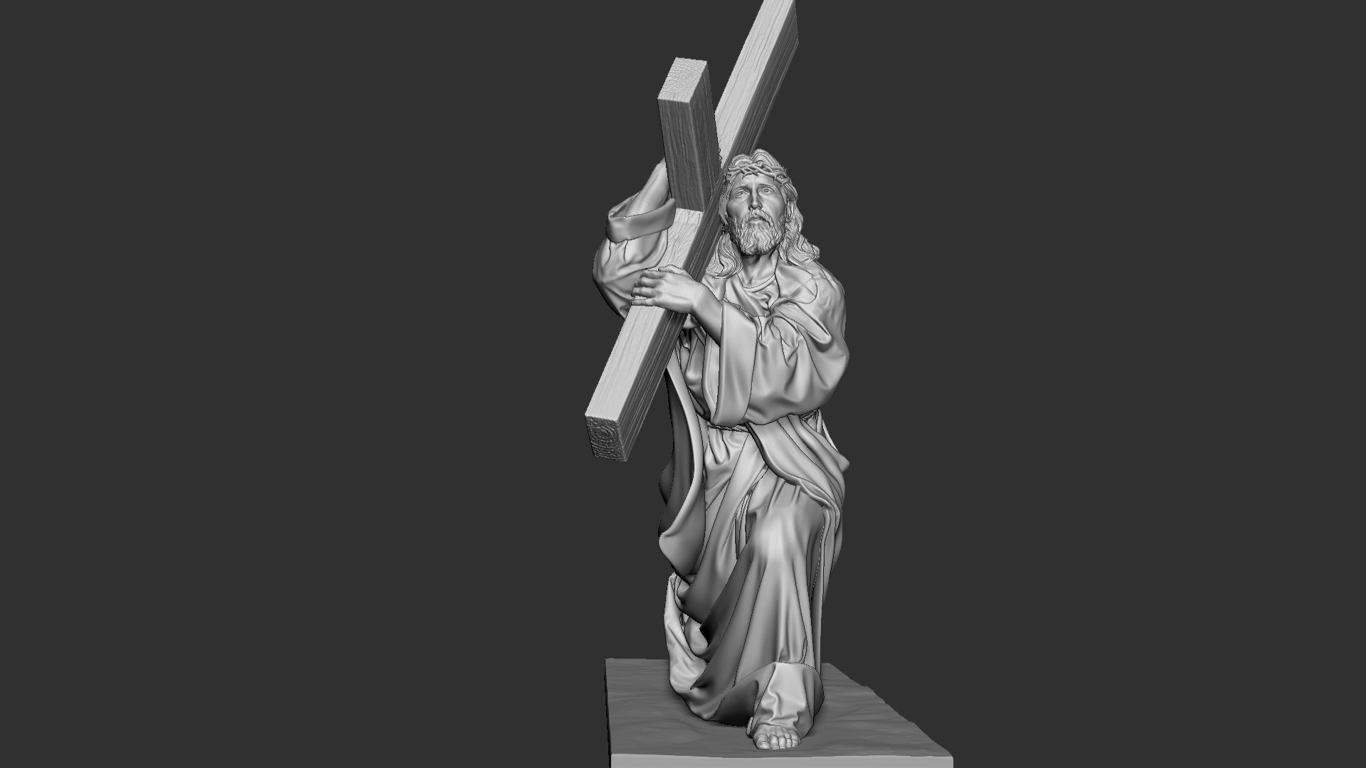 Jesus Sculpture 06 3D print model_17