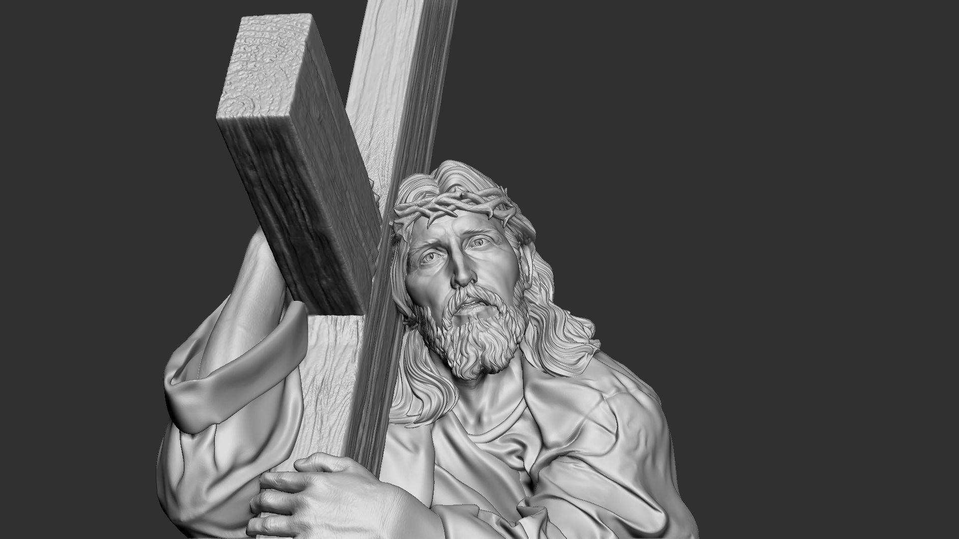 Jesus Sculpture 06 3D print model_9