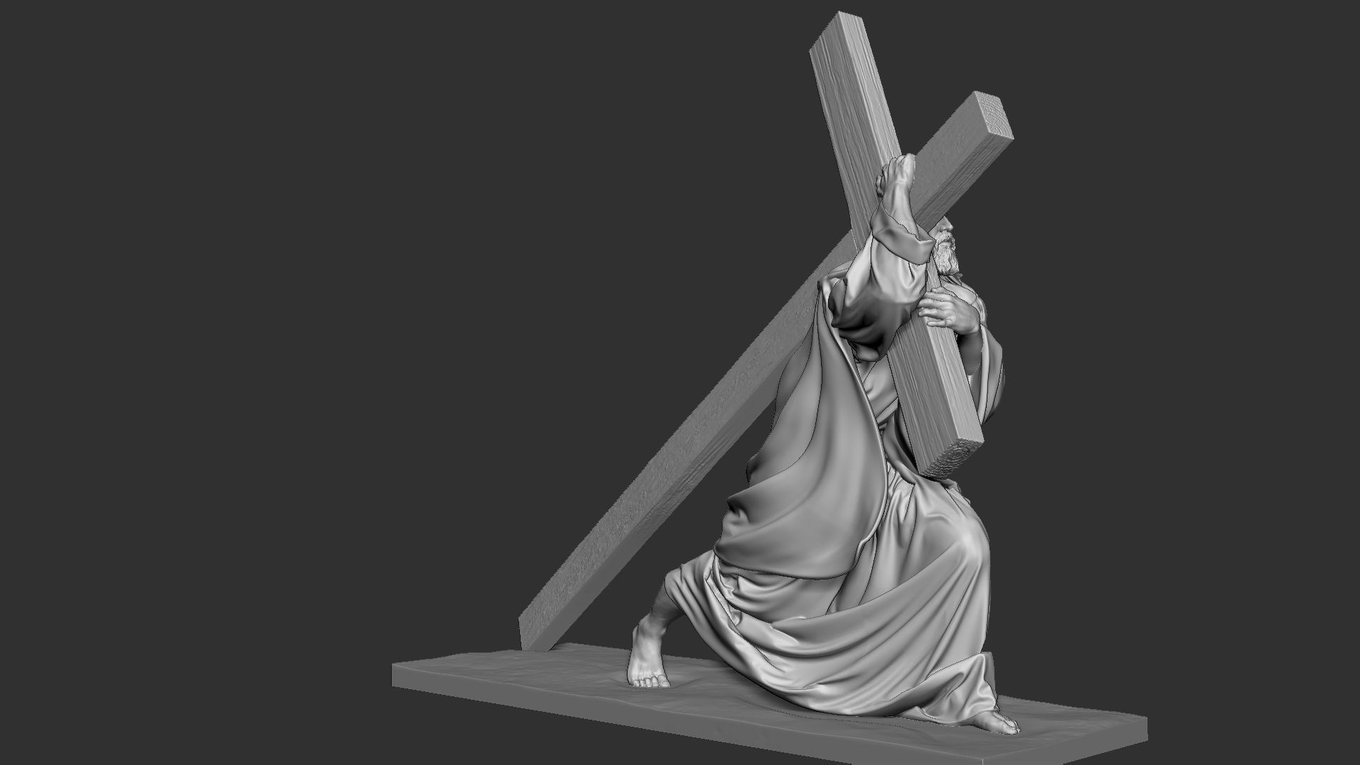 Jesus Sculpture 06 3D print model_15