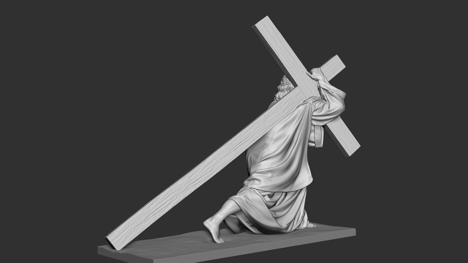 Jesus Sculpture 06 3D print model_11