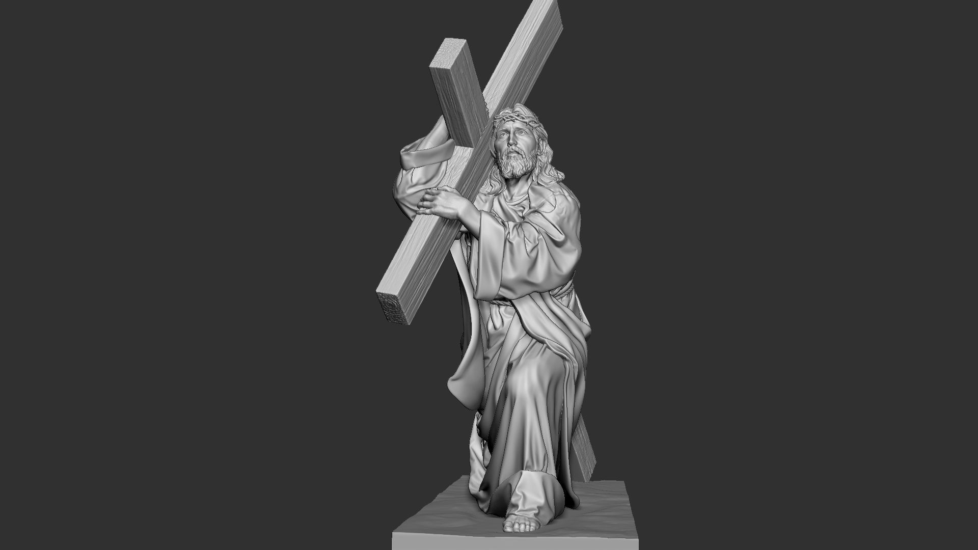 Jesus Sculpture 06 3D print model_18