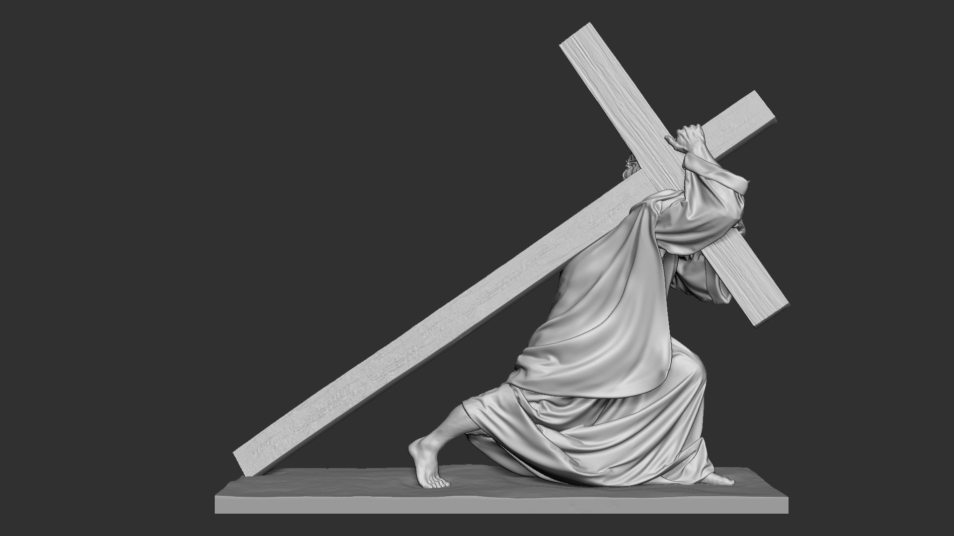 Jesus Sculpture 06 3D print model_13