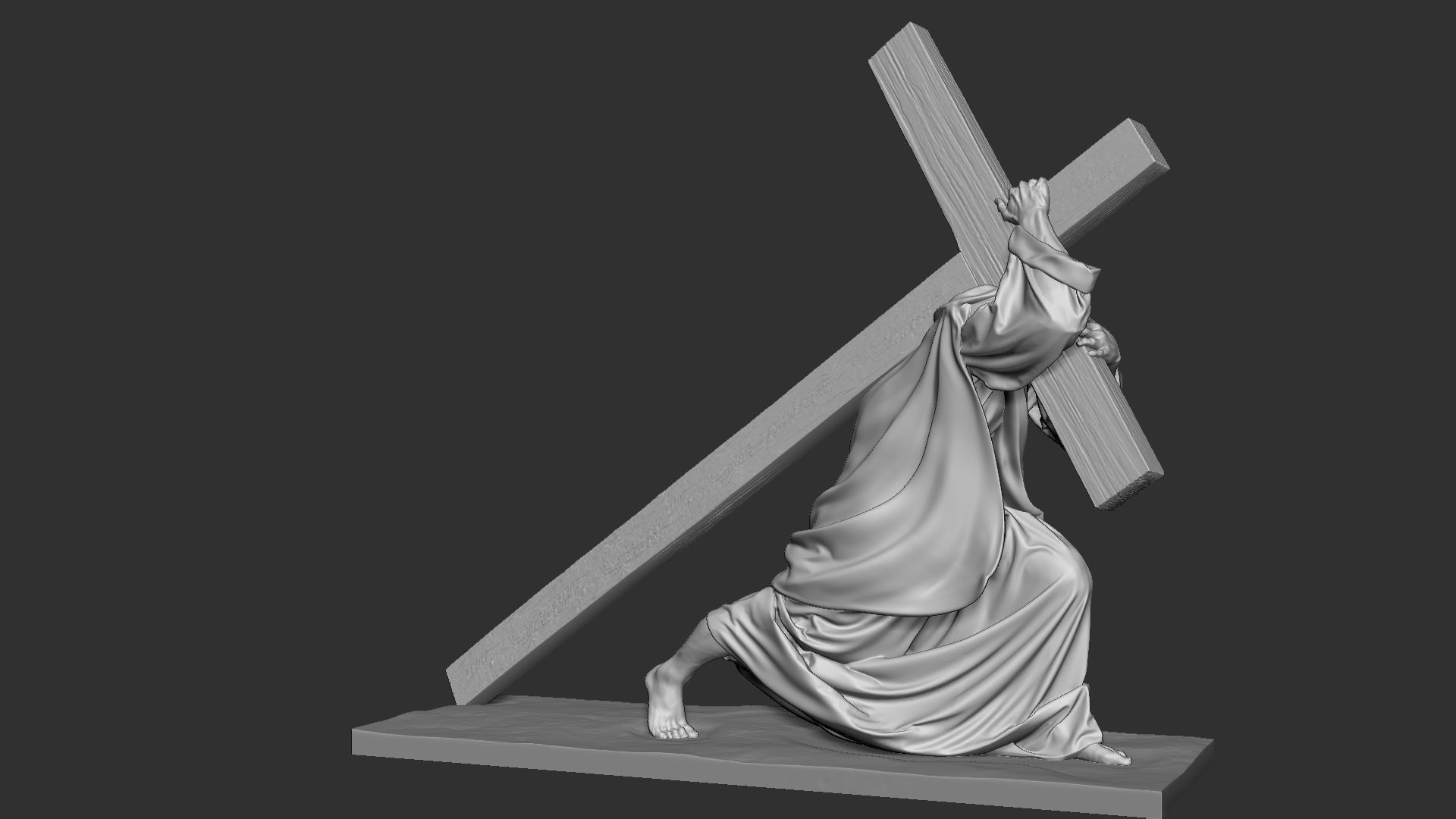Jesus Sculpture 06 3D print model_14