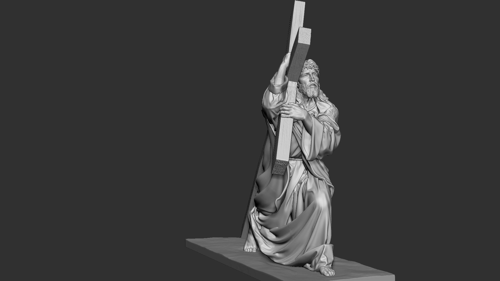 Jesus Sculpture 06 3D print model_16
