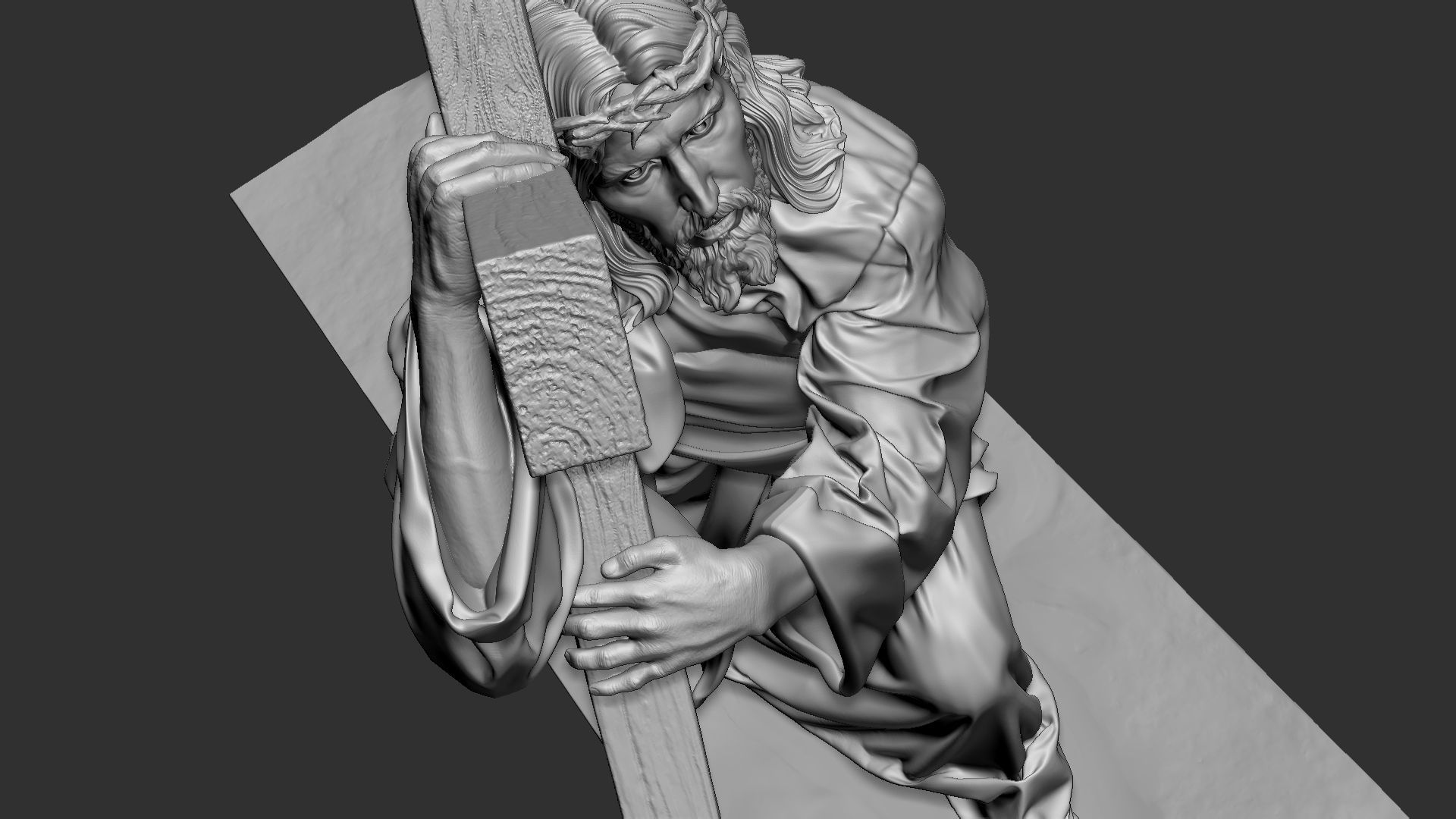 Jesus Sculpture 06 3D print model_23