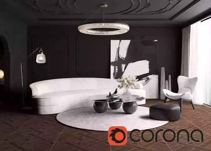 CORONA SCENE 33-Living Room INTERIOR