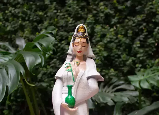 3D model Kwan Yin Goddess statue sculpture 3D print model
