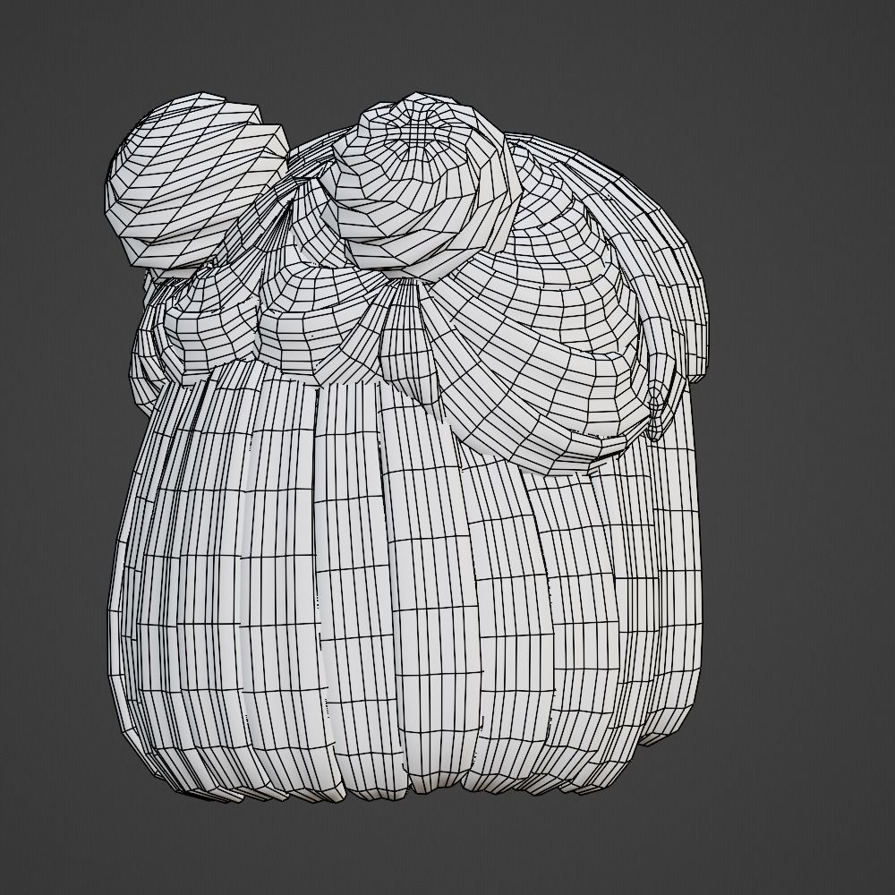 Hair style female 03 3D model_12