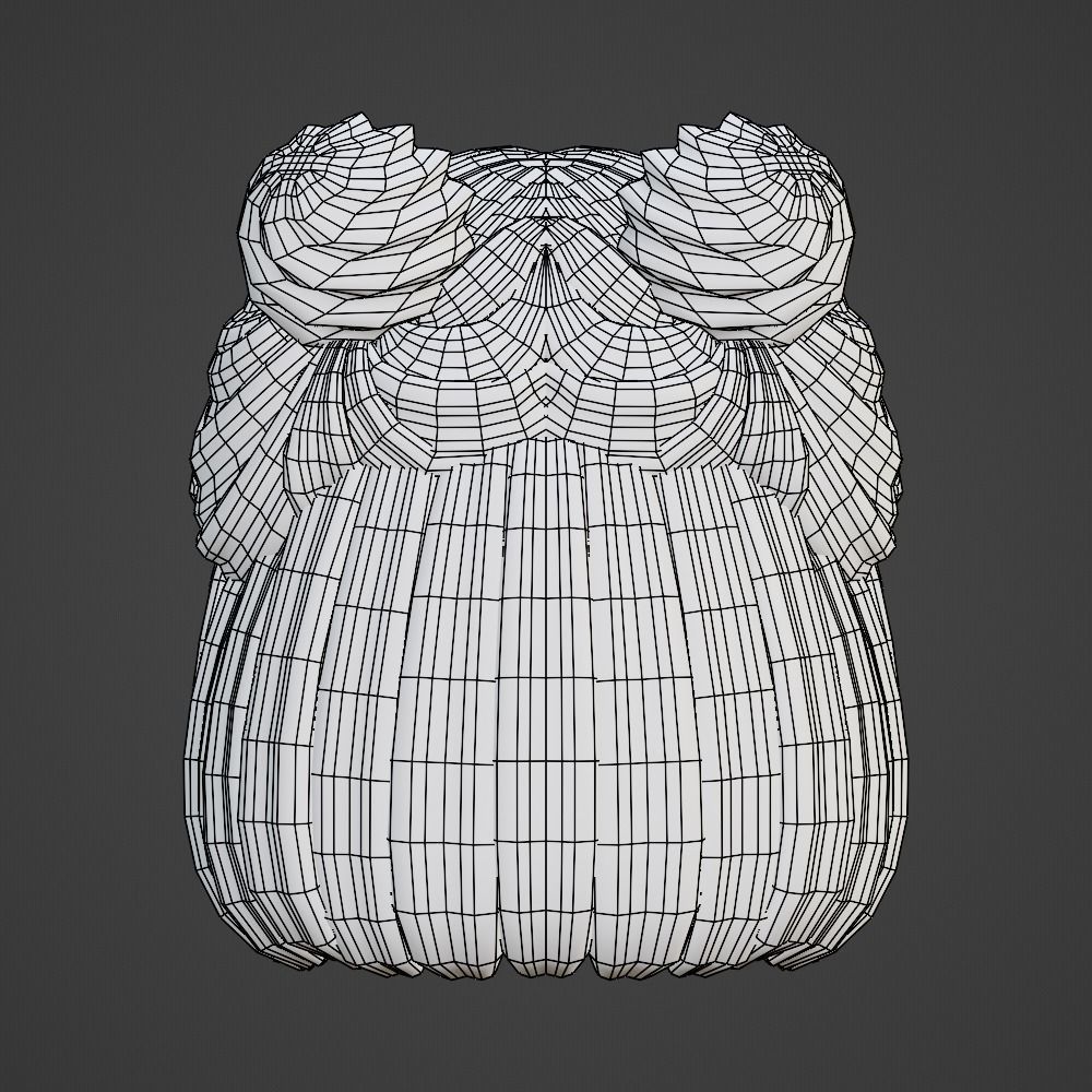 Hair style female 03 3D model_13