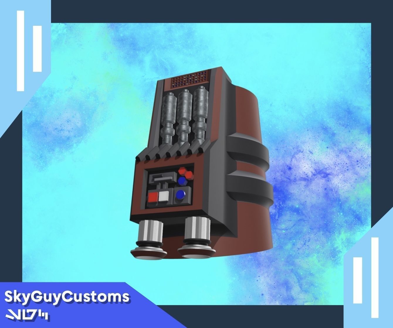 Mandalorian Gauntlets 3D Print File 3D print model_2