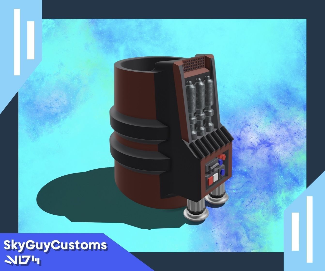 Mandalorian Gauntlets 3D Print File 3D print model_3