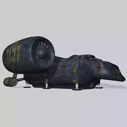 spaceTrans spacecraft with propeller