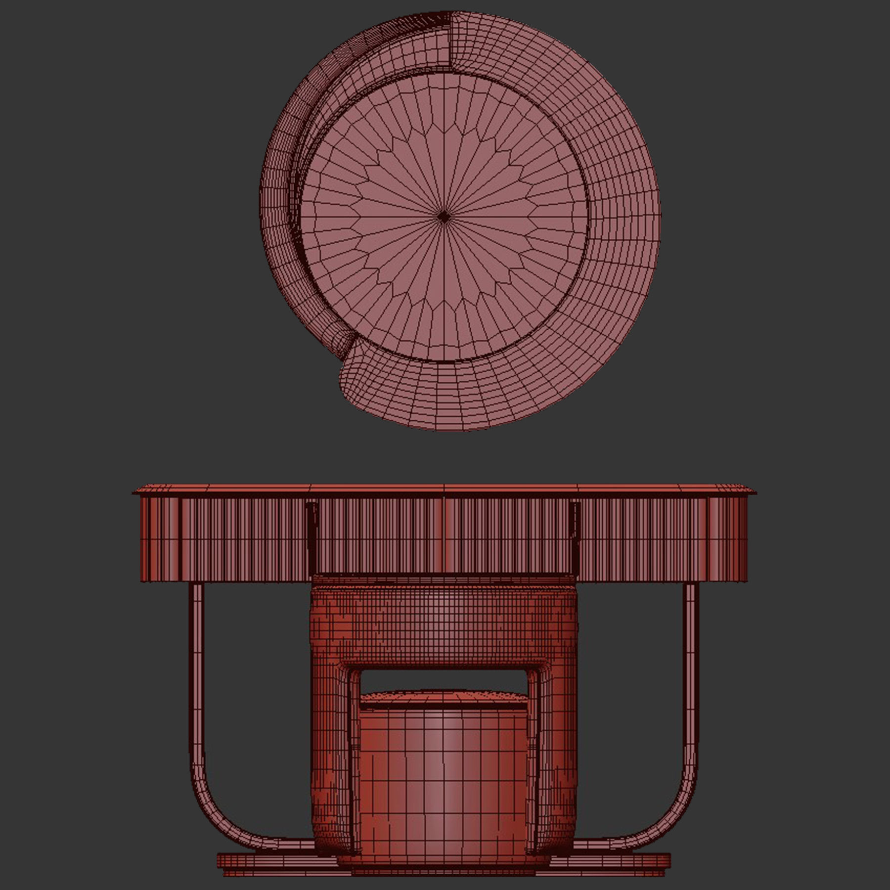 Saber Jewels CRYSTAL Narrow Dressing table 3D model_6