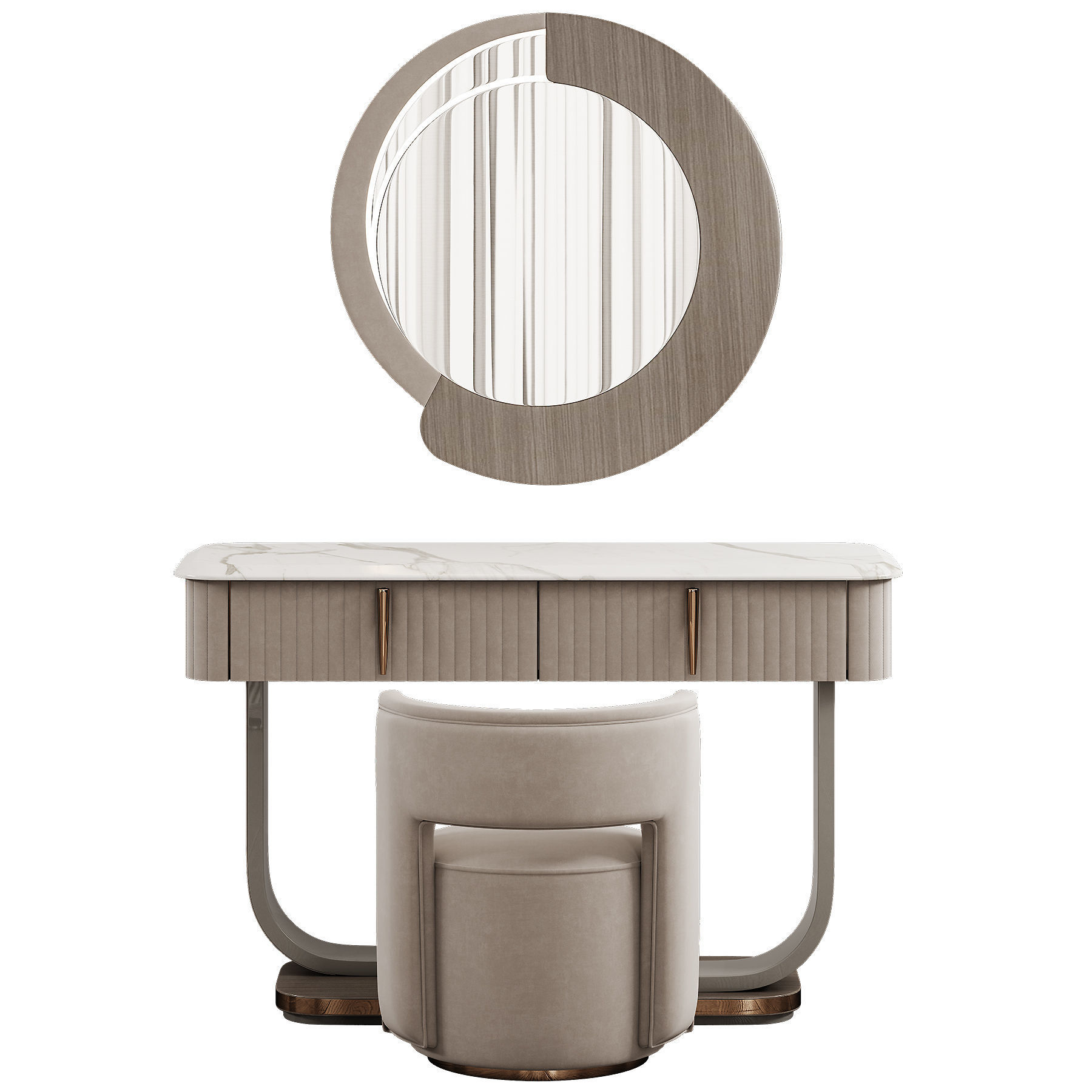 Saber Jewels CRYSTAL Narrow Dressing table 3D model_3