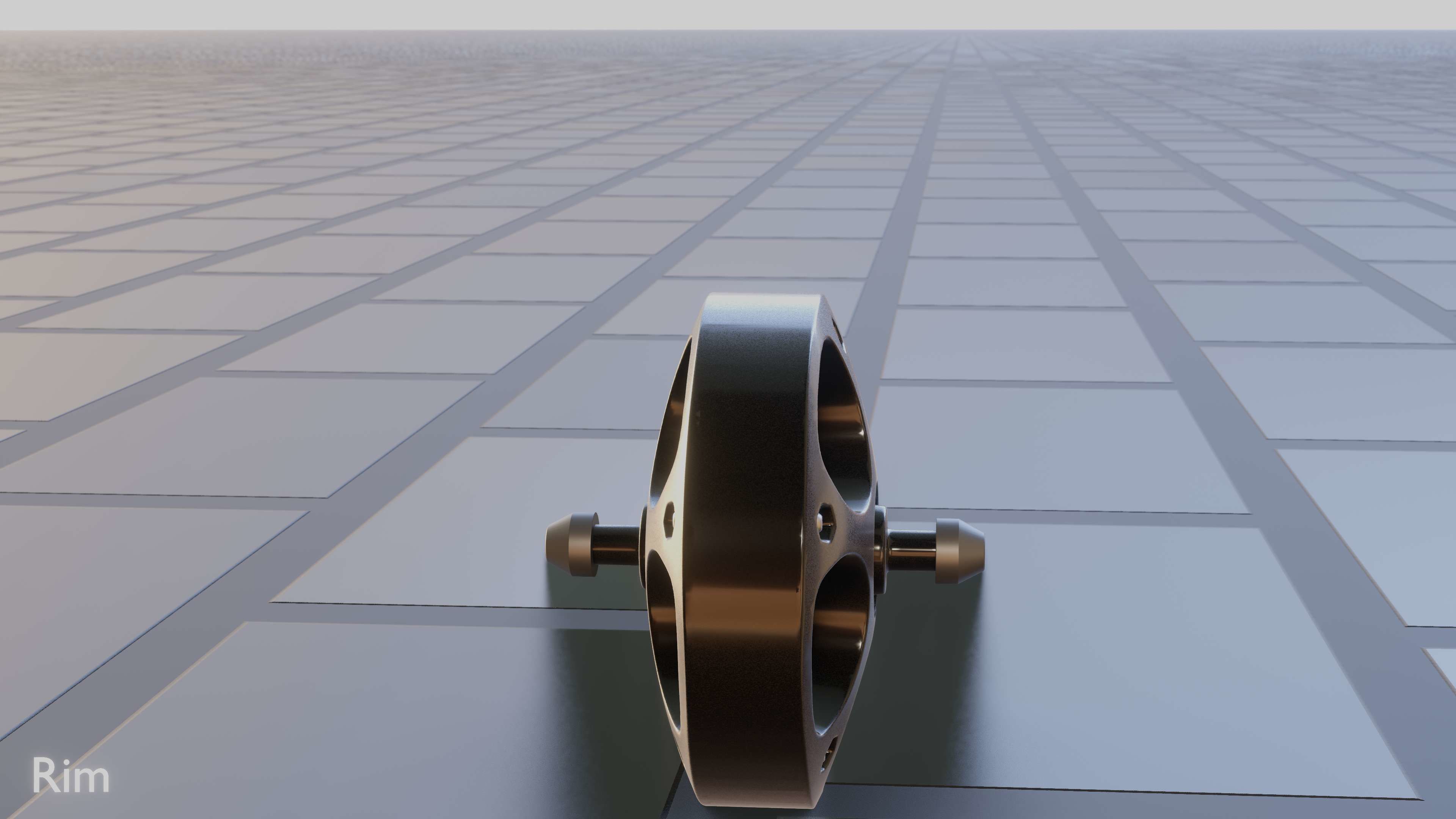 E-Scooter Rim with Procedural PBR Material Setup 3D model_18