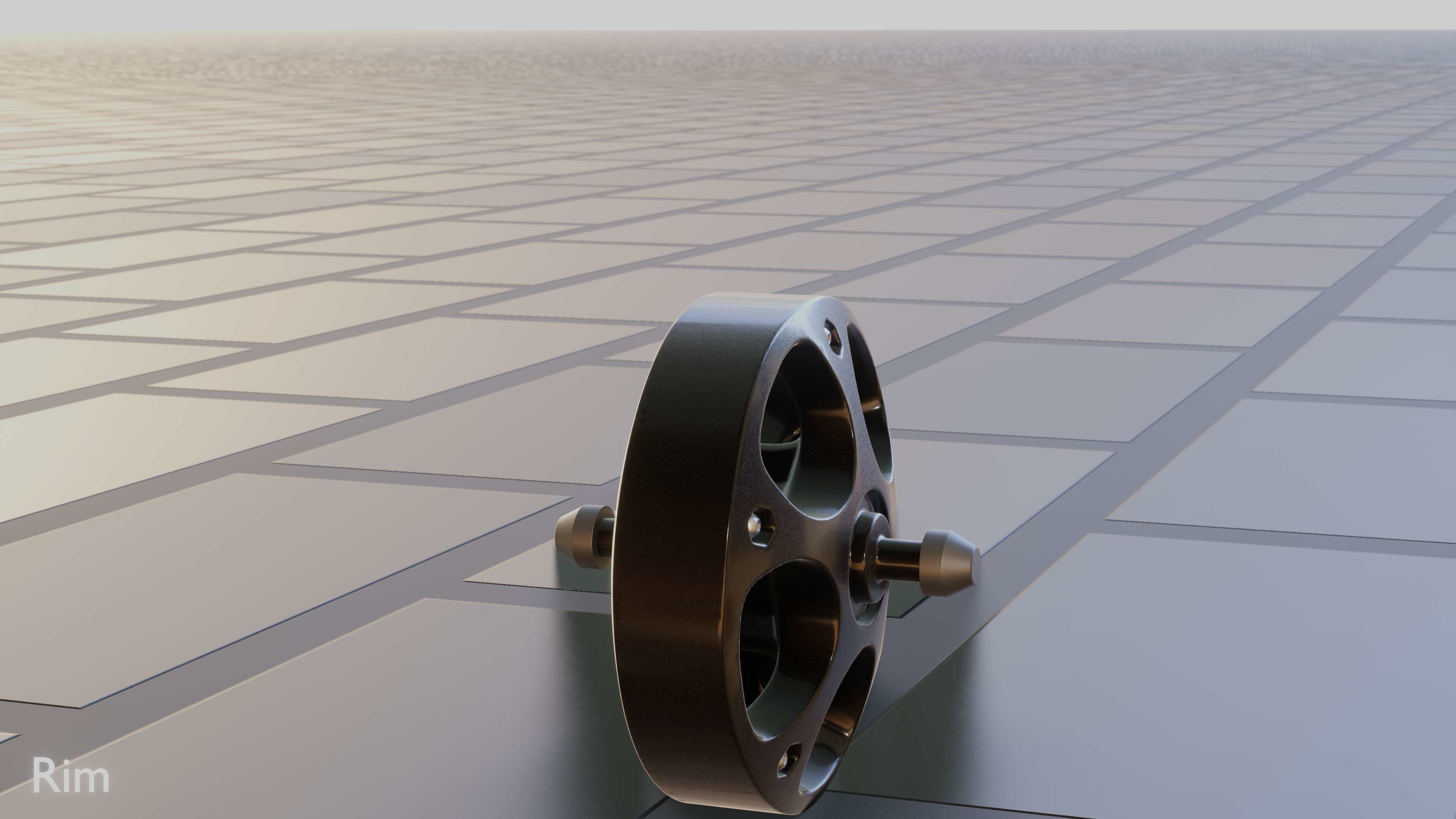 E-Scooter Rim with Procedural PBR Material Setup 3D model_21