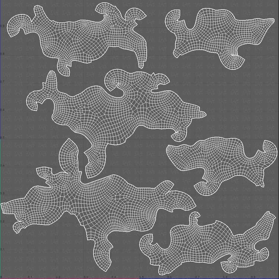 Clouds cartoon V05 Low-poly 3D model_45