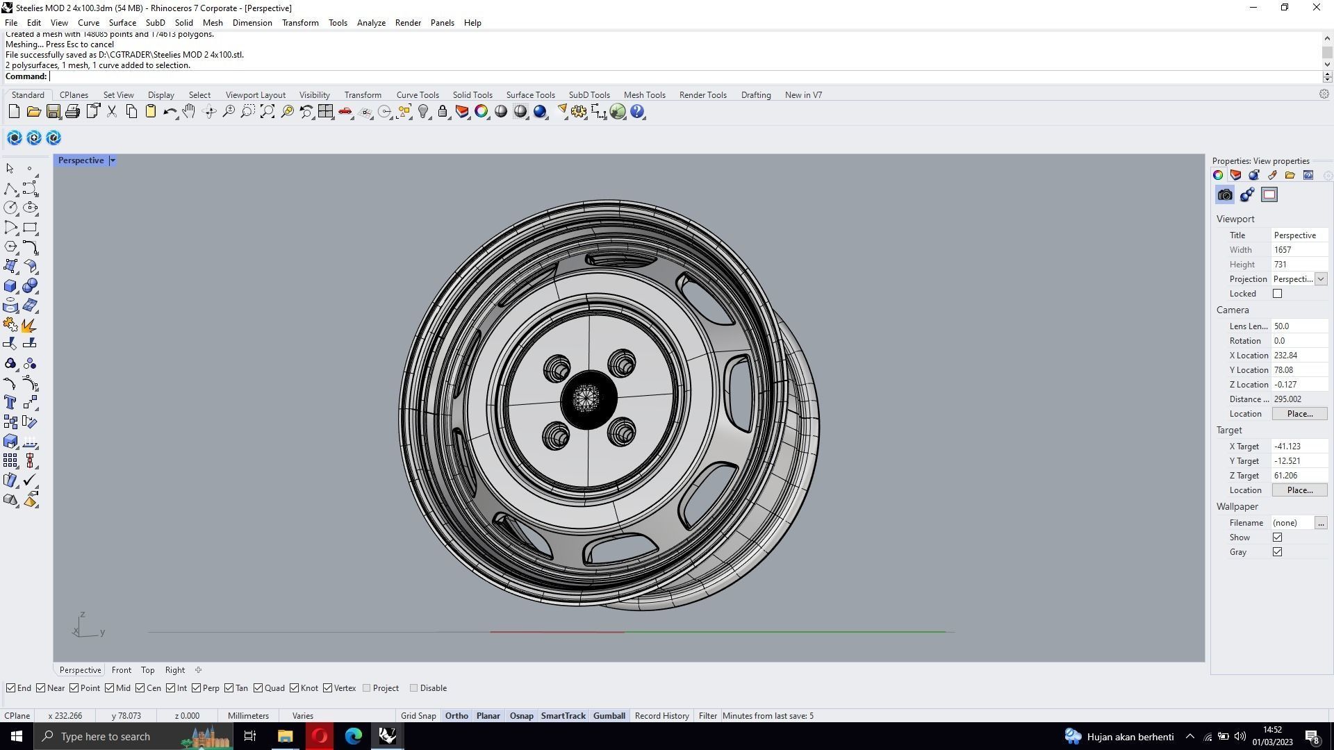 Steelie Retro II 3D model_7