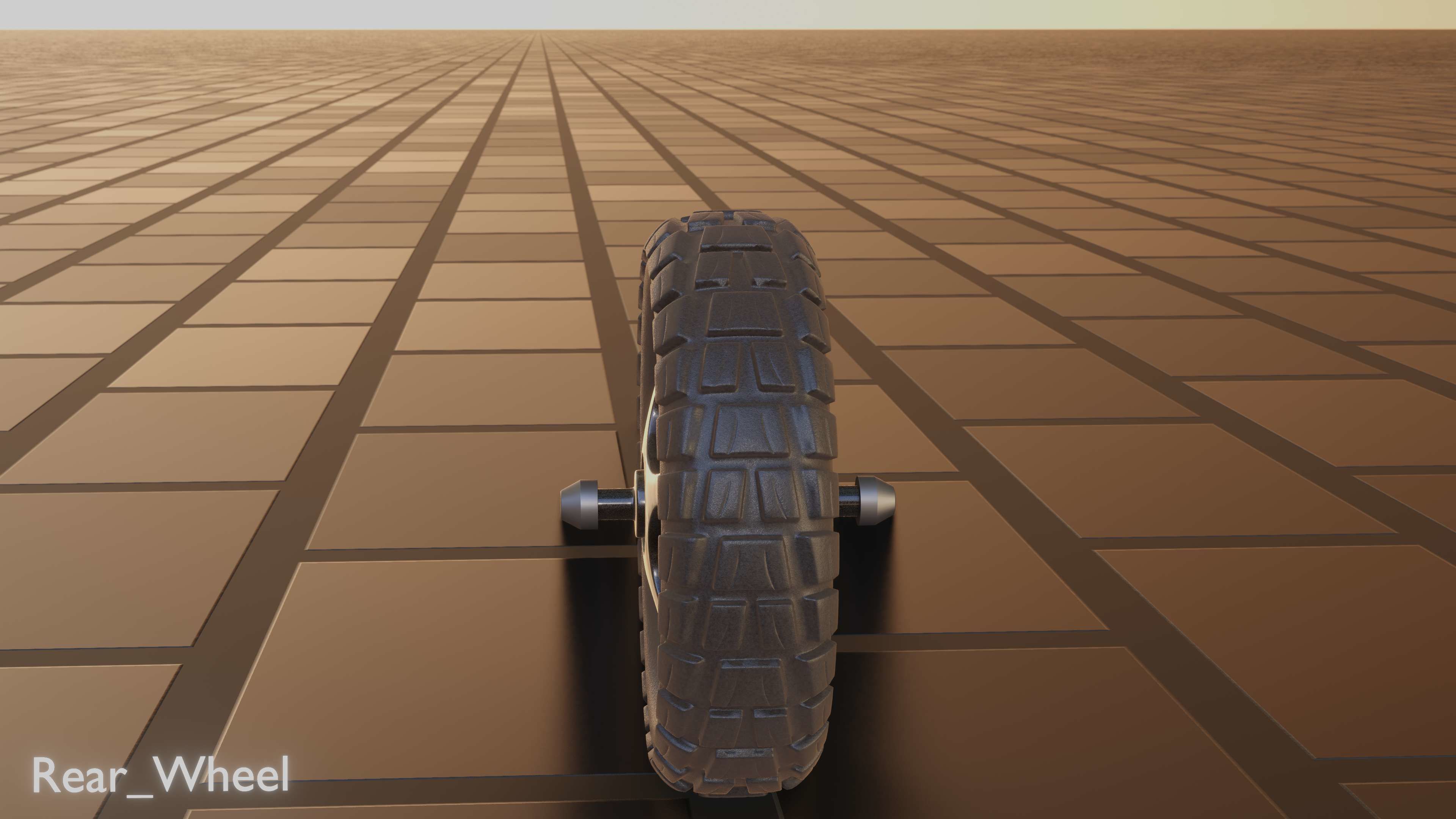 E-Scooter Rear-Wheel with Procedural PBR Material 3D model_56