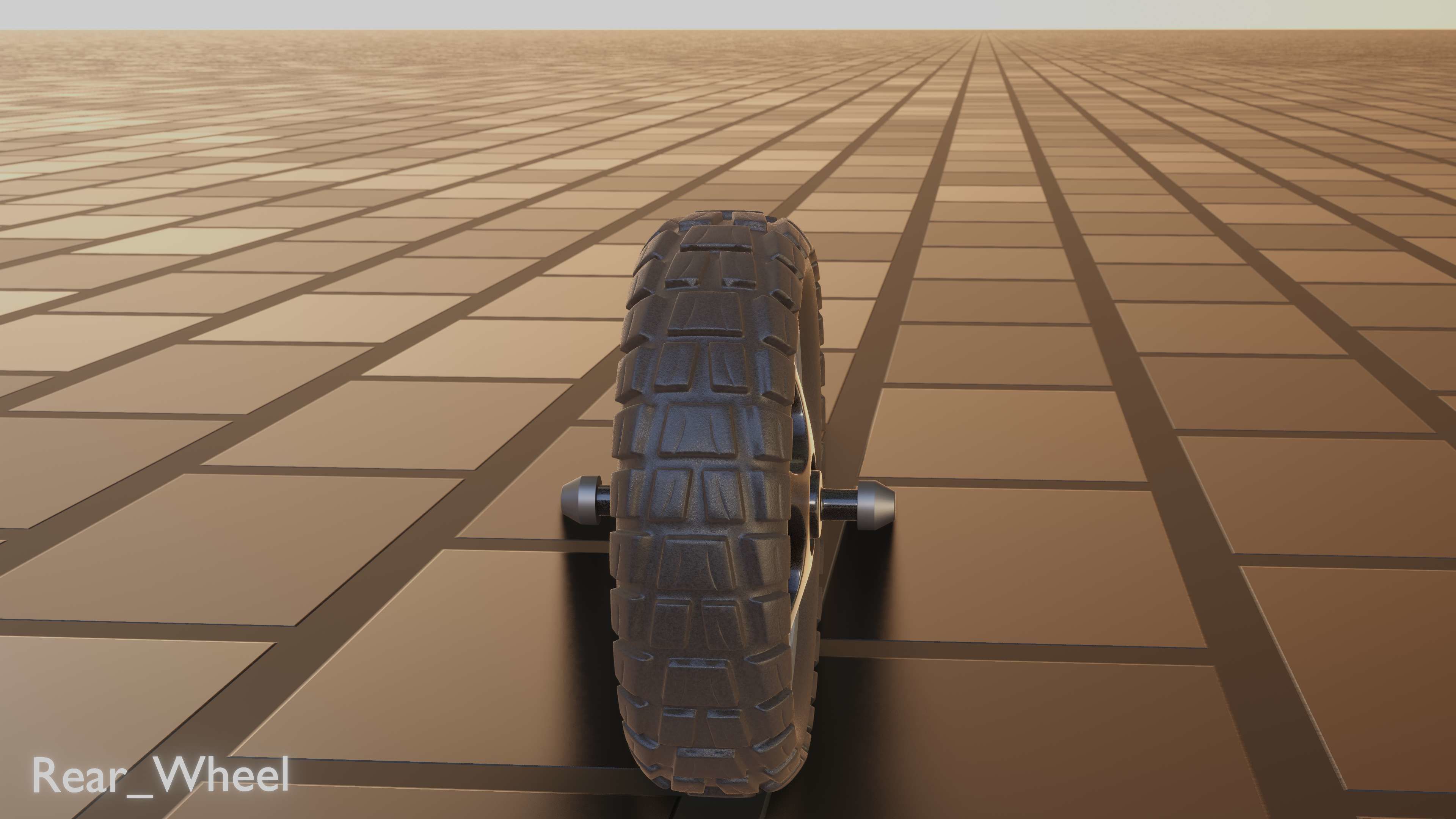 E-Scooter Rear-Wheel with Procedural PBR Material 3D model_58