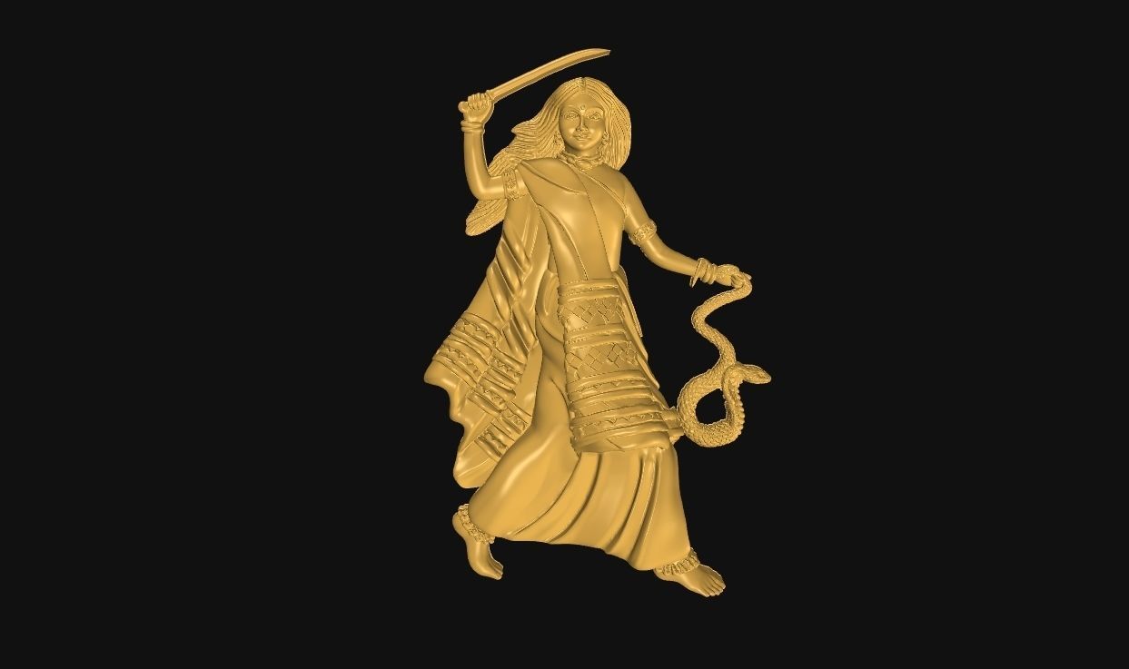 Mogal Mataji 3D print model_7