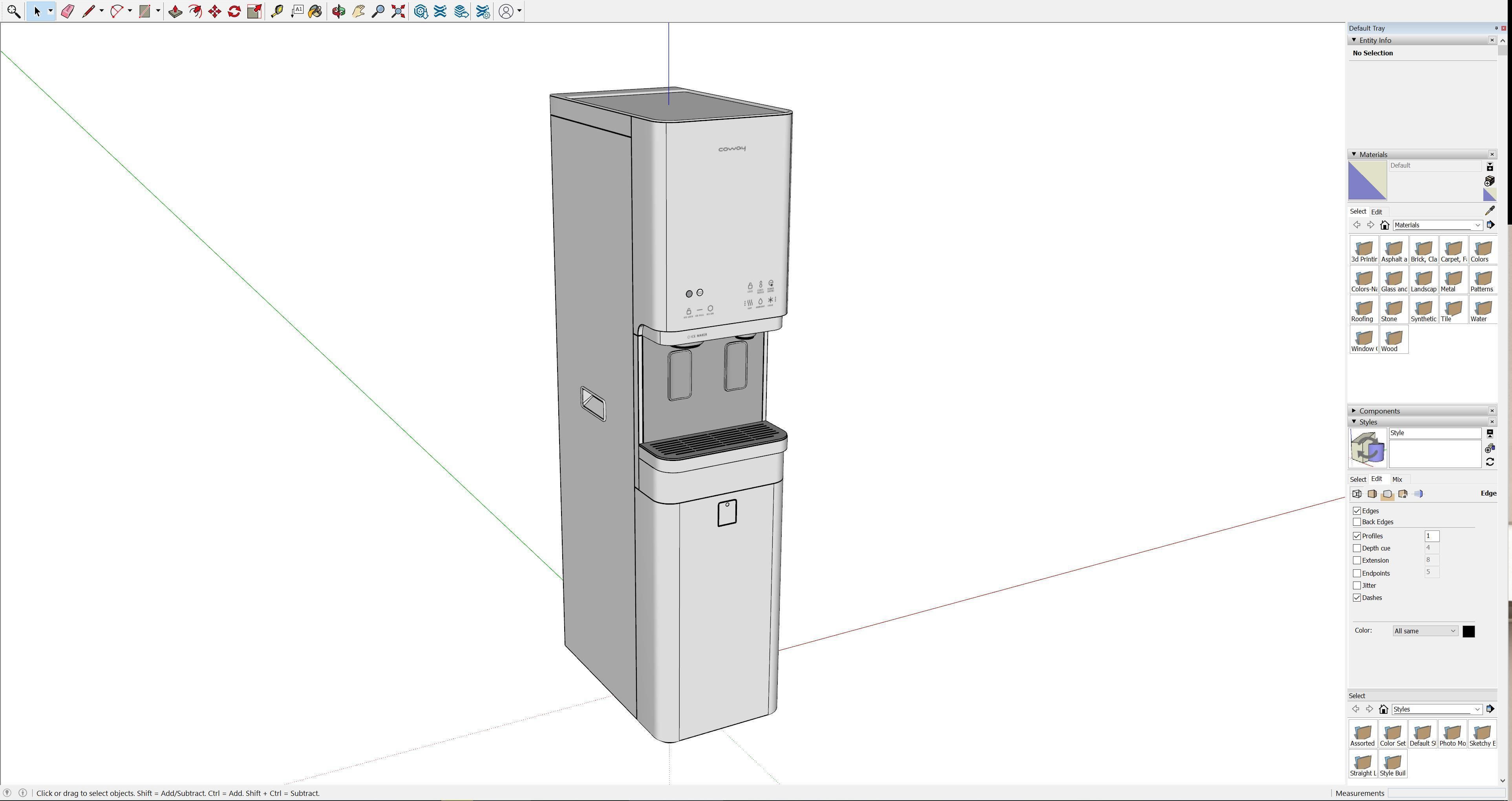Coway Lucy Plus - Water Dispenser 3D model_9
