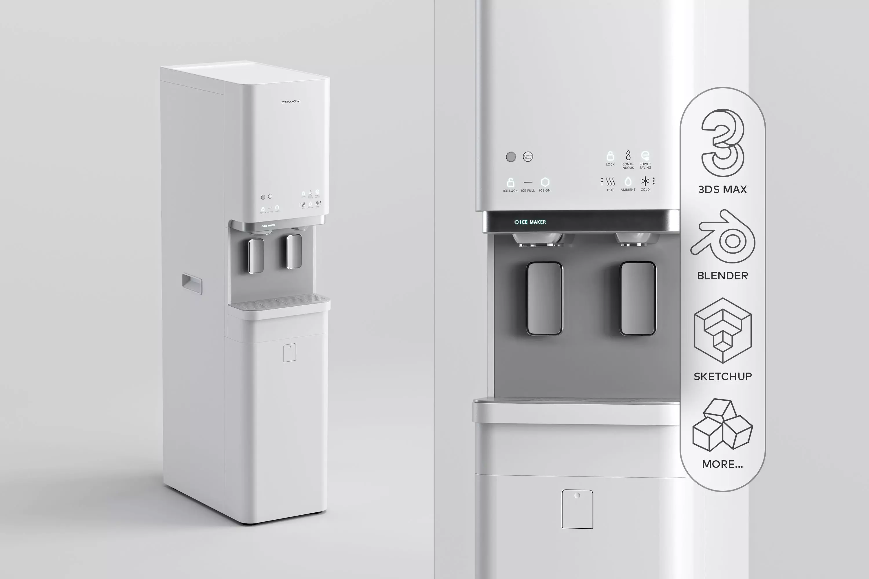 Coway Lucy Plus - Water Dispenser 3D model_0