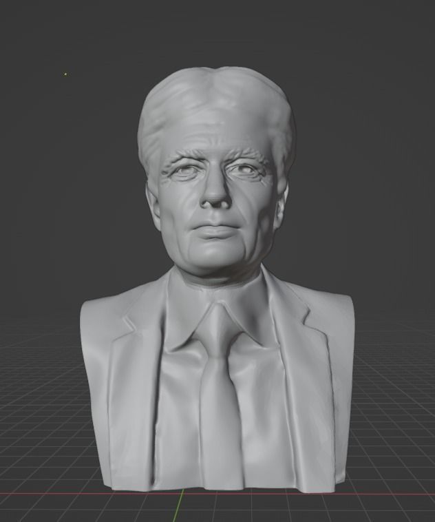Jacques Derrida 3D print model_1