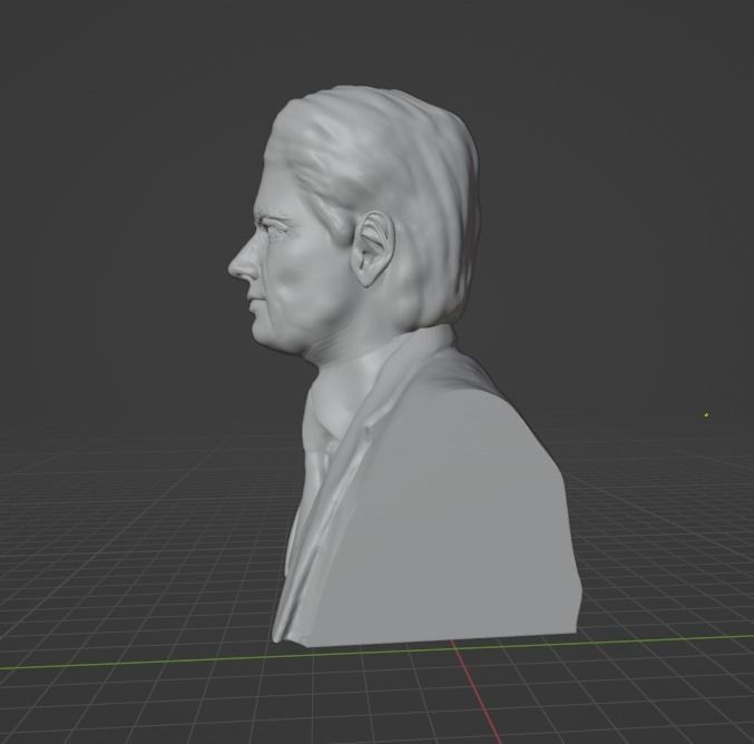 Jacques Derrida 3D print model_2