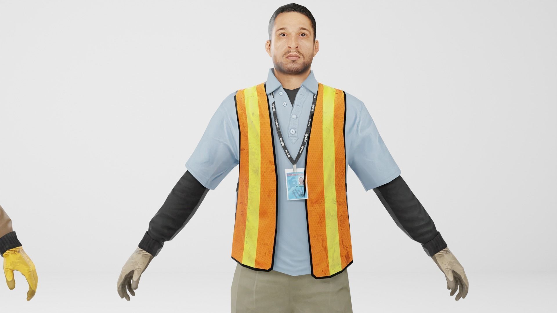 Worker Pack Low-poly 3D model Low-poly 3D model_12