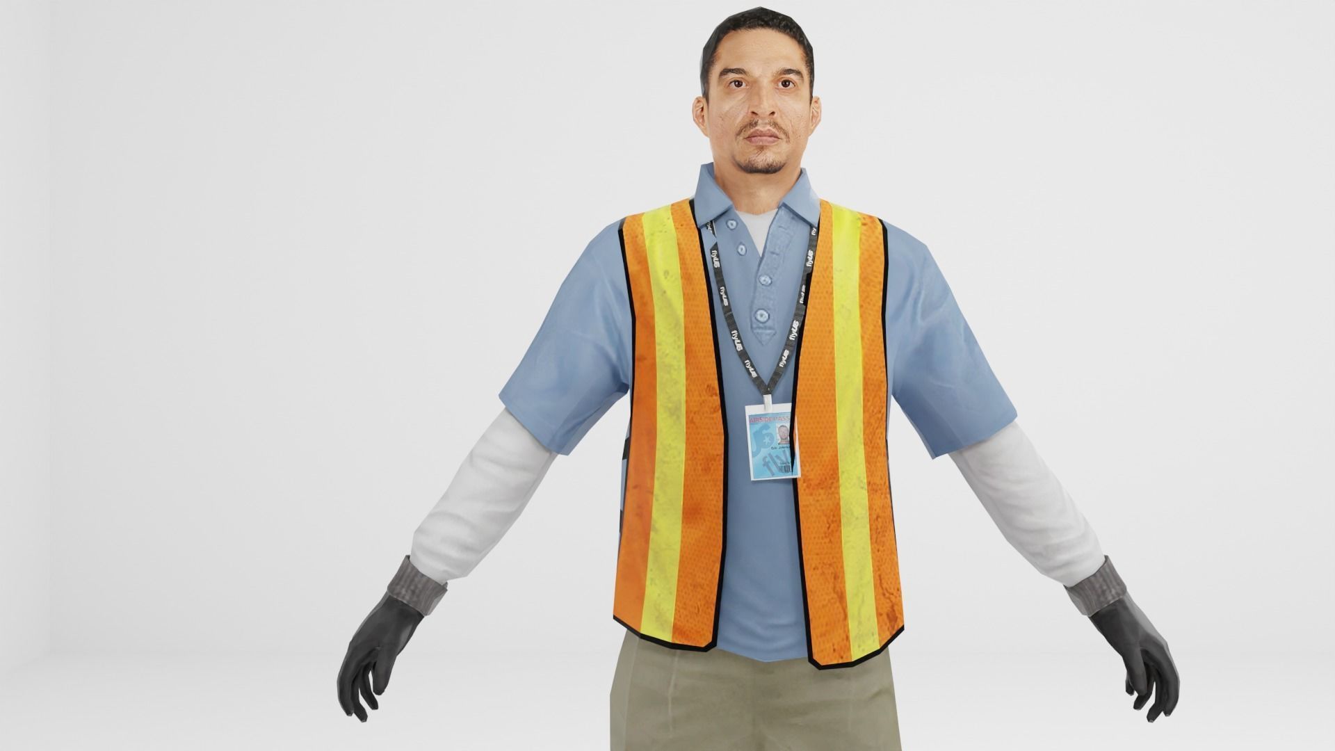 Worker Pack Low-poly 3D model Low-poly 3D model_8