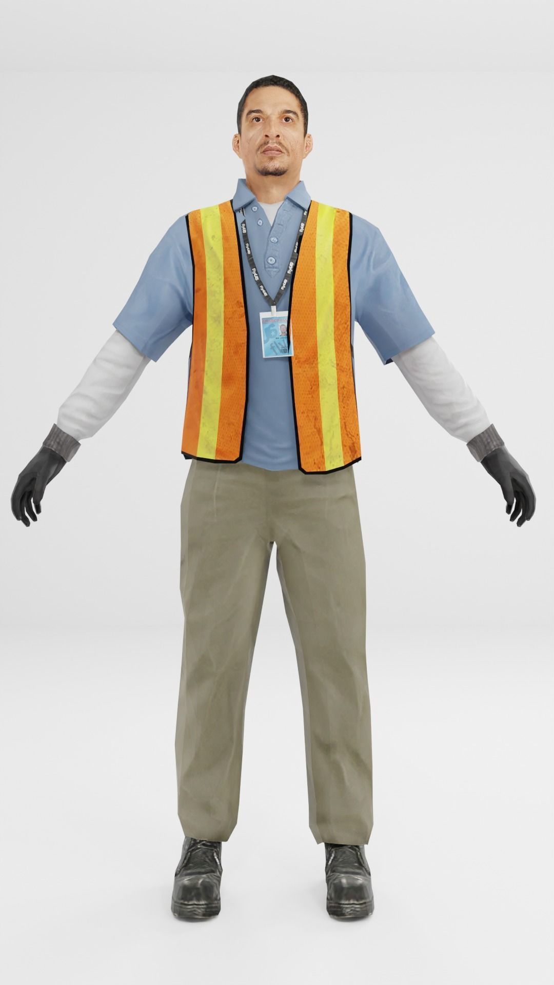 Worker Pack Low-poly 3D model Low-poly 3D model_1