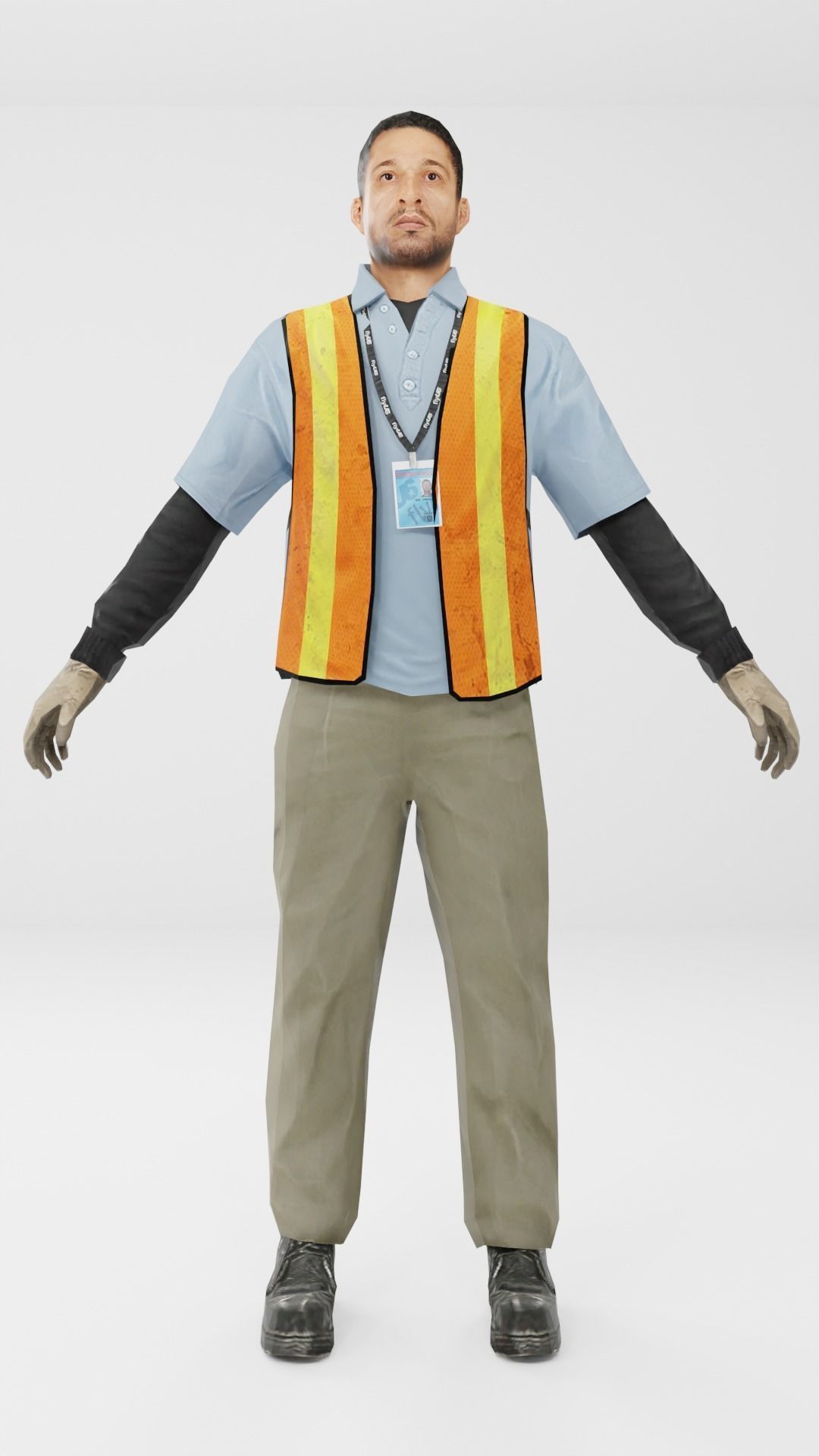 Worker Pack Low-poly 3D model Low-poly 3D model_3