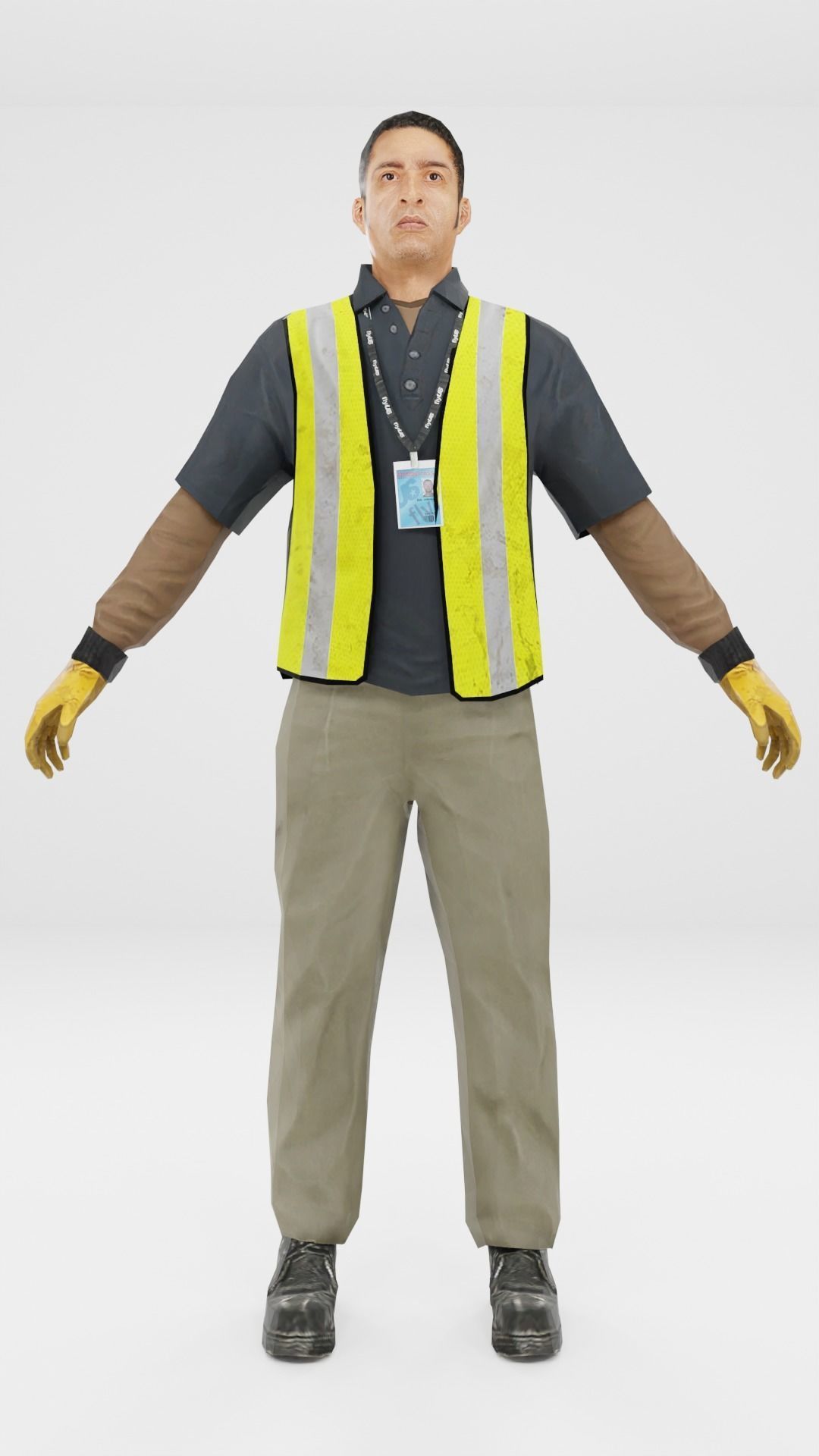 Worker Pack Low-poly 3D model Low-poly 3D model_2