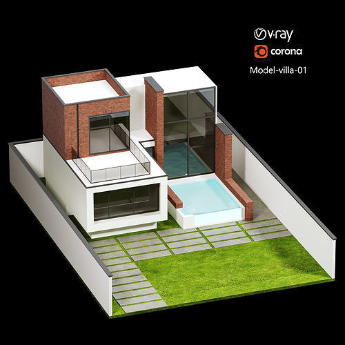 Model villa 02 3D model