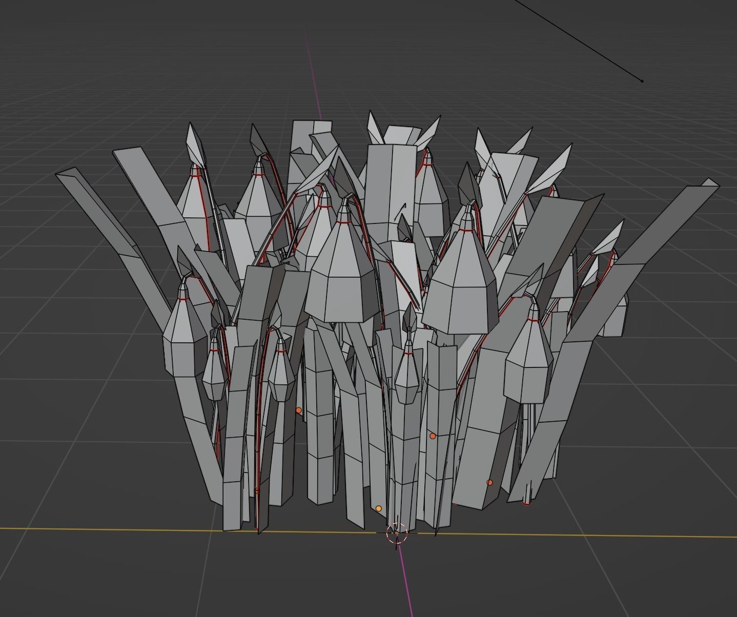 Snowdrop Spring Flower Galanthus Low-poly 3D model_9