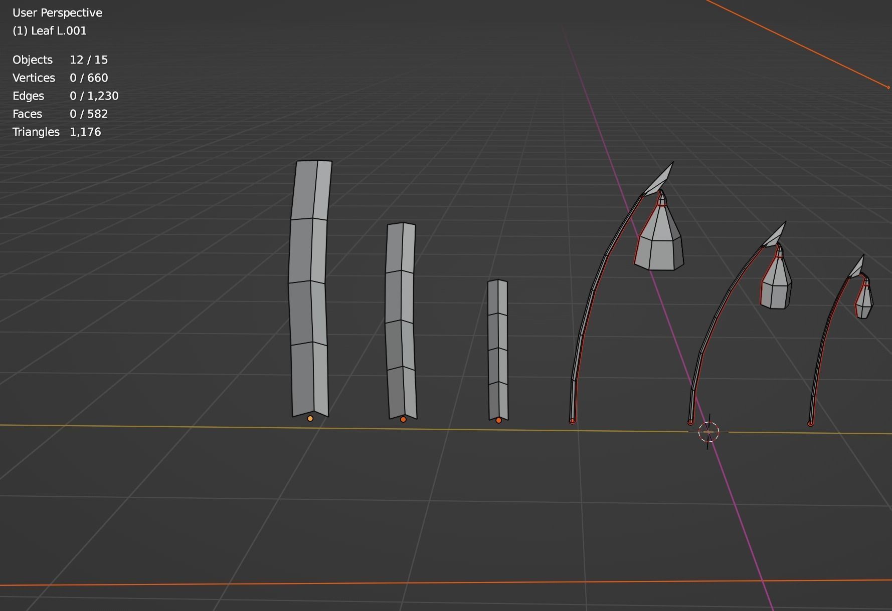 Snowdrop Spring Flower Galanthus Low-poly 3D model_2