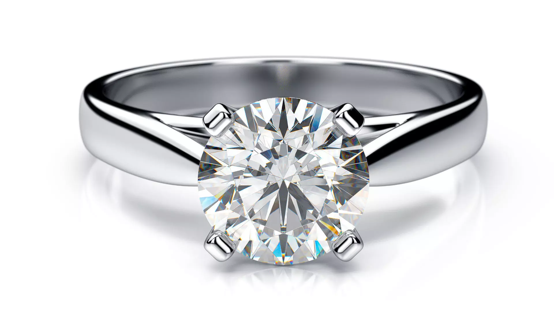 Solitaire diamond ring STL-3DM-12 renders-on hand-3x360 video 3D print model_0