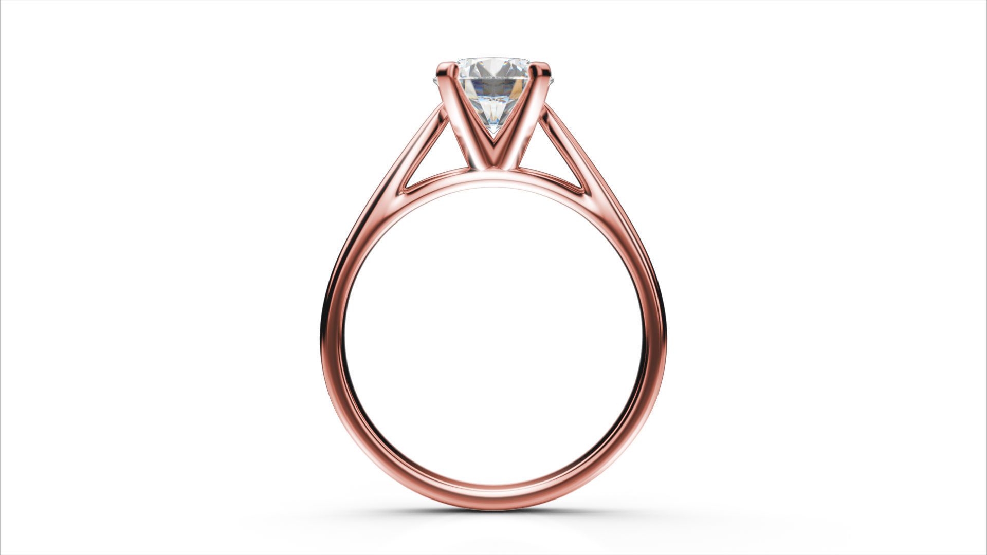Solitaire diamond ring STL-3DM-12 renders-on hand-3x360 video 3D print model_6